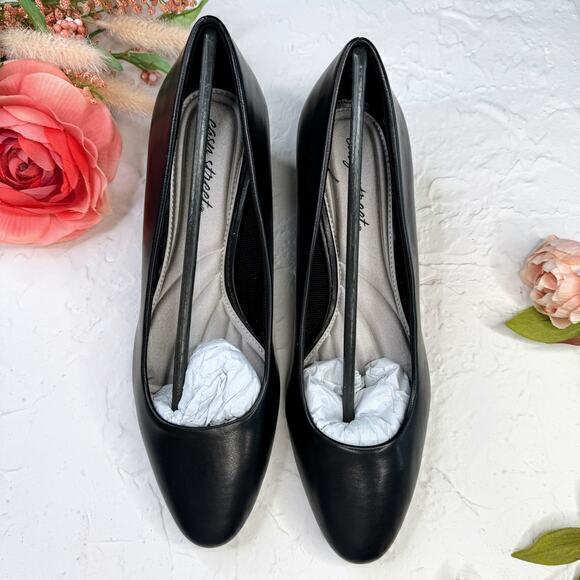 Easy Street Prim Pump Heel Black Size 10 - Picture 2 of 10